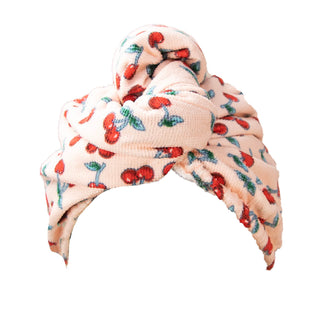 Hair Turban Cherry Print
