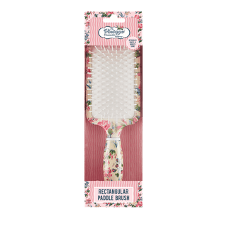 Rectangular Paddle Hair Brush Floral