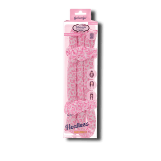 Heatless Satin Foam Curler - Pink Leopard