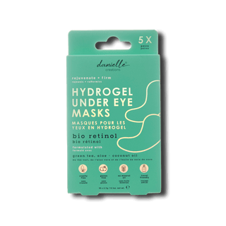 Hydrogel Under Eye Masks - bio retinol with green tea, aloe + coconut oil